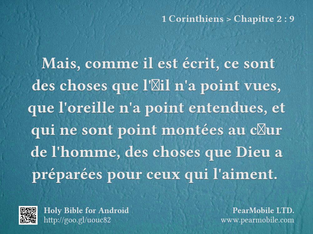 1 Corinthiens, Chapitre 2:9